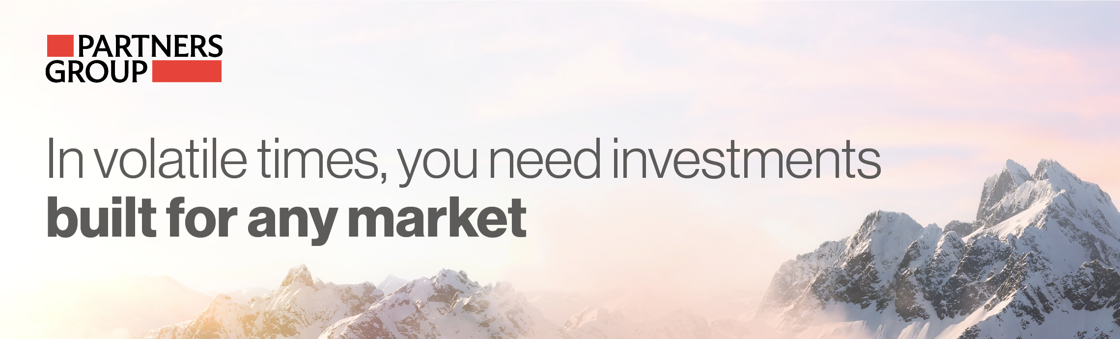 Partners Group - In volatile times, you need investments built for any market
